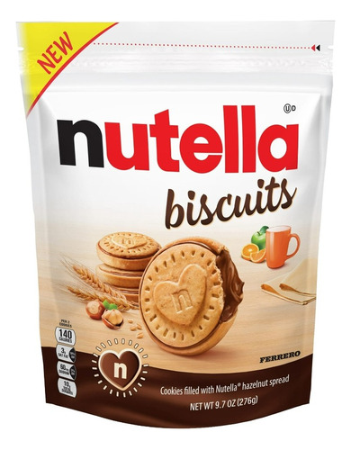  Nutella Biscuits Galletas Rellenas De Nutella Hazelnut 276g