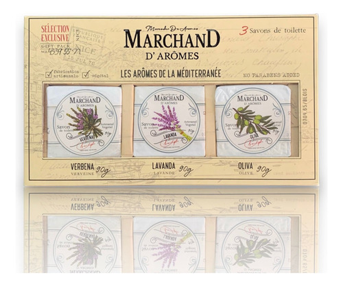 Marchand D´aromes Kit Jabones Les Aromes De La Méditerranée