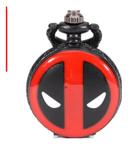 Deadpool:collar Factory Reloj Bolsillo Super Heroe Marvel