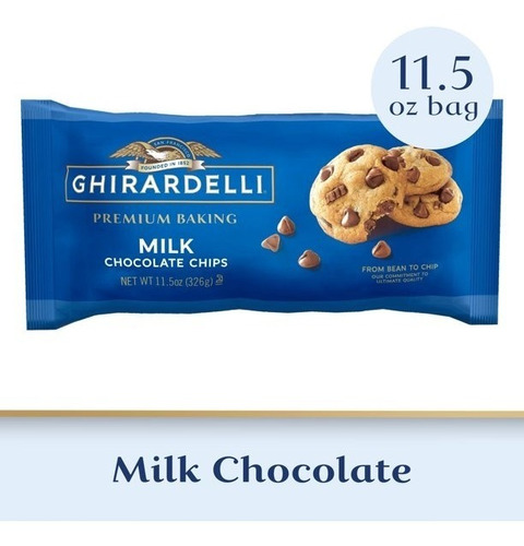 Ghirardelli Milk Chocolate Premium Baking Chips 326gr