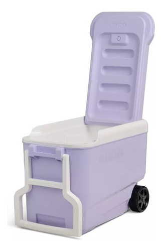 Hielera Igloo Con Ruedas 38 Qt Color Lila 53 Latas Lavanda