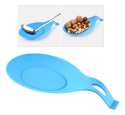 5 Soporte De Silicona Para Utensilios De Cocina Azul