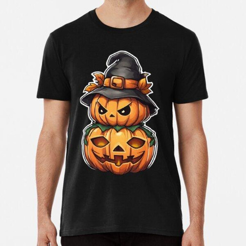 Remera Calabazas De Halloween Chibi Algodon Premium