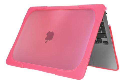 Carcasa Case Funda Macbook Anti Impacto Pro Air Rosa Soporte