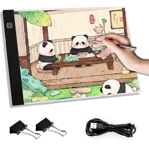 Mesa De Luz Dibujo A4 Led 3 Modos Iluminación Usb