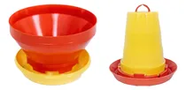 Comprar 2 Comederos 5kg Y 2 Bebederos Colgante 5.25l Pollo Gallina