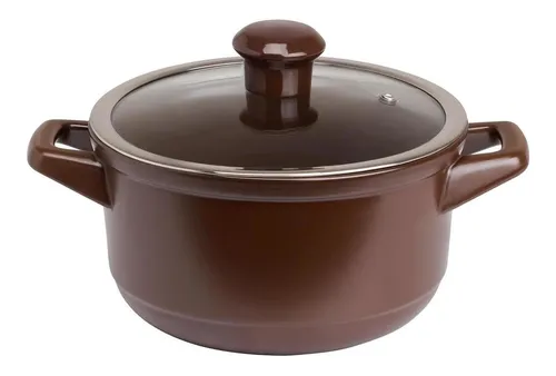 Panela De Cerâmica Ceraflame Duo 20cm 2500ml Chocolate