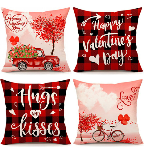 Juego De 4 Fundas De Almohada Para El Da De San Valentn, 18.