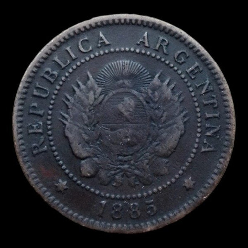 Moneda De 1 Centavo De Patacón Argentina 1885