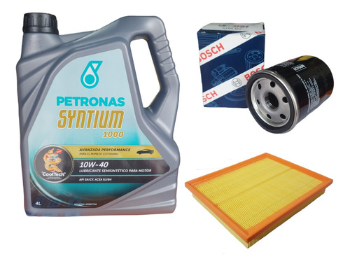 Kit De Filtros Fiat Siena 1.3 1.4 Motor Fire+ Petronas 10w40