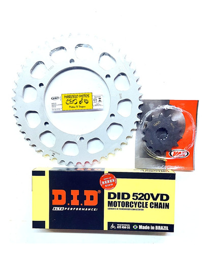 Kit Relação Vazl/did Com Retentor Suzuki Drz 400 14/48