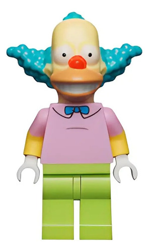 Lego Minifigura Los Simpson Payaso Krusty -  Series 1