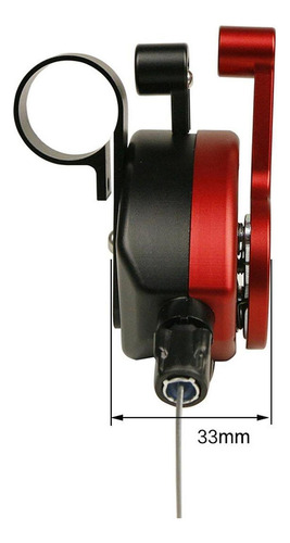 Accesorio De Cambio De Palanca Para Bicicletas Rojo Negro