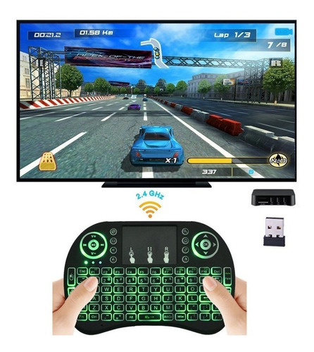 Mini Teclado Inalambrico Touchpad Mouse Smart Tv Box