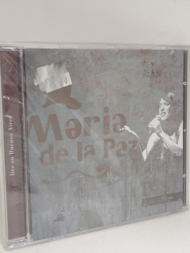 Maria De La Paz Live In Buenos Aires Cd Nuevo