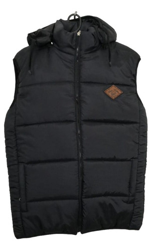 Chaleco Puffer Sire Hombre Con Capucha Desmontable