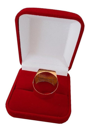 Anel Masculino Com Letra Ouro 18kl / 750 A Vista Oj