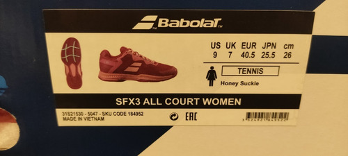Imagen 4 de 6 de Zapatillas De Padel Babolat Woman Sfx3 Suela Michelin