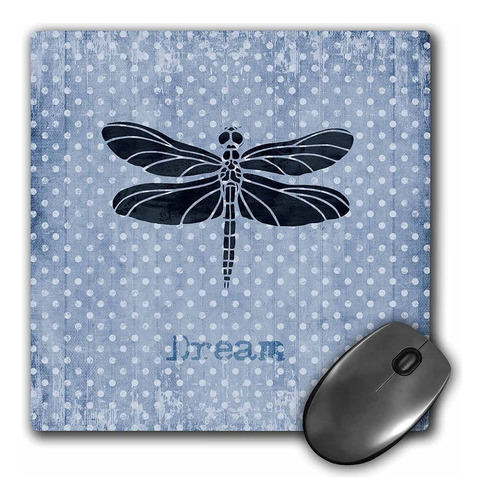 3drose Llc 8 x 8 x 0.25 inches Mouse Pad, Blue Dream De L