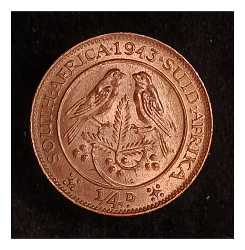 Sudáfrica 1/4 Penny 1943 Sc Km 23 Colonia Británica