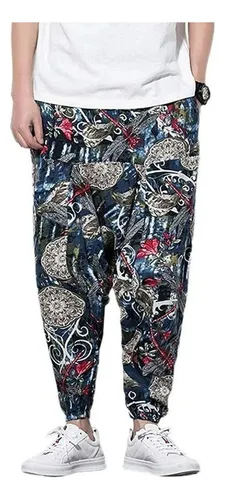 Pantalones De Yoga Sueltos De Verano Para Mujer Harem Printa