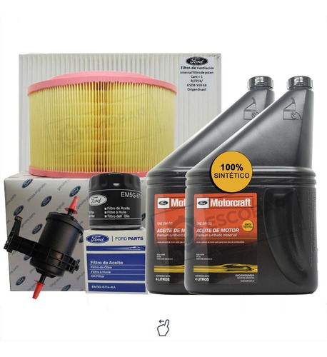 Kit 4 Filtros + Aceite 5w30 X 8 Lts. Ford Ranger 2.5 Nafta