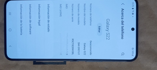 Samsung S22 (Usado)