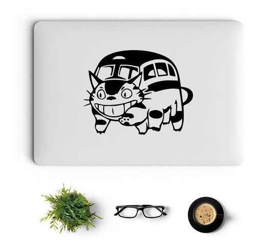 Sticker Decorativo Para Notebook Gato Bus Totoro