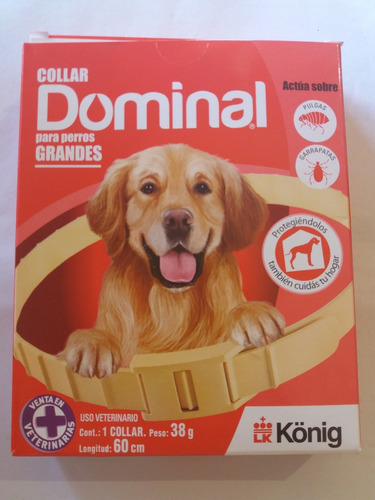 Collar Dominal Antipulgas Para Perros Grandes, Envío Gratis