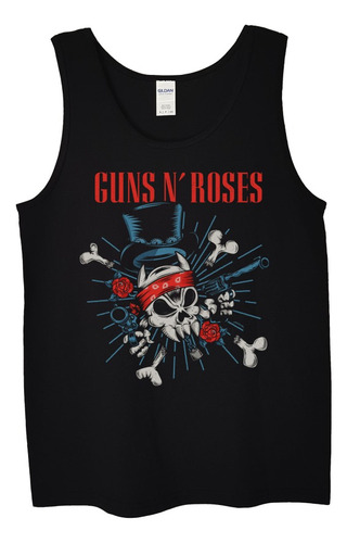 Polera Musculosa Guns N Roses Bandana Skull Rock Abominatron