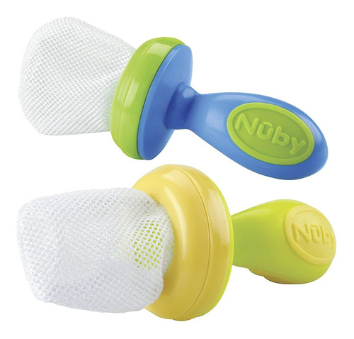 Nuby Paquete De 2 Mordelón Malla Alimentadores, Los Colores