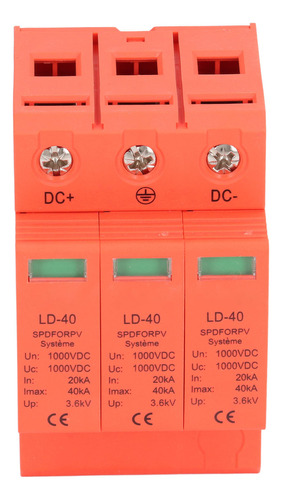 Dispositivo Supresor De Sobretensiones Dc Protector 3p Dc