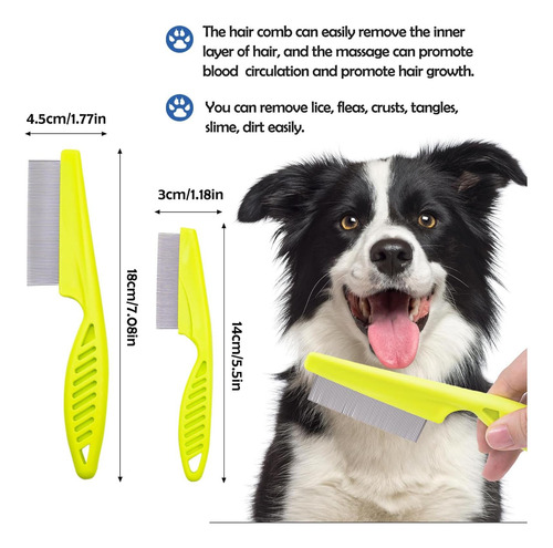 12 Pcs Collo Peto Comple De Pello Para Perros Herramiento De