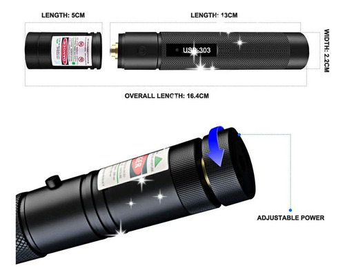 /#*/#*potente Ponteiro Laser Roxo De 5000mw Com Carregamento