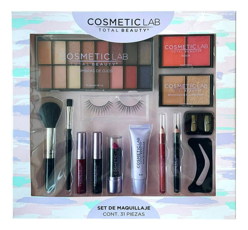 Set De Maquillaje Cosmetic Lab 31 Pzas