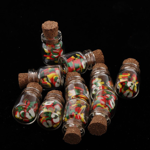 10pcs De Botellas De 1:12 Con Comida, Chips