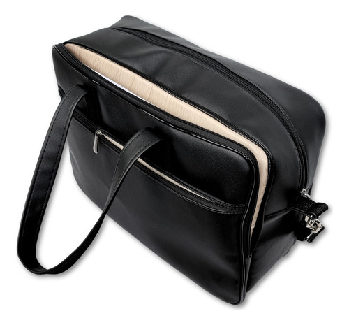 Pasta Executiva Bolsa Ombro Executiva Notebook Maleta Social Cor Preto Desenho Do Tecido Lisa