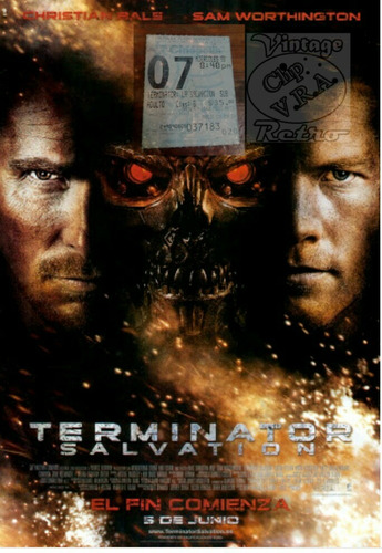Terminator 4 La Salvacion. Boleto 2009 Estreno