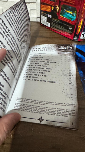 Buffy The Vampire Slayer Com Manual/pôster/ Para Ps2