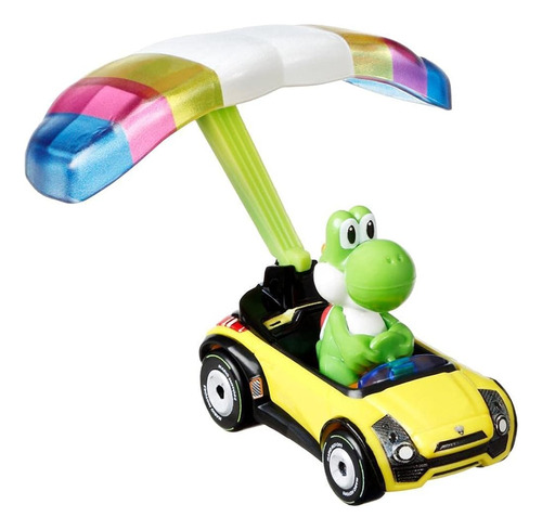 Hot Wheels 1:64 Mario Kart - Yoshi En Standard Kart Con P