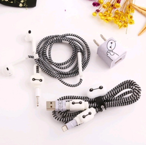 Combo De Kits Para Proteger Cargador Y Audífonos
