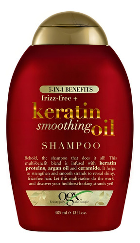 Ogx Shampoo Keratin Oil Anti Quiebre Extra Fuerte 385 Ml