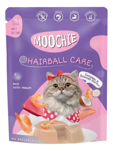 Sachet Moochie Gato Hairball Care 70gr (pack 12)