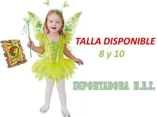 Disfraz Disfraces De Campanita Encantada(tinkerbel)