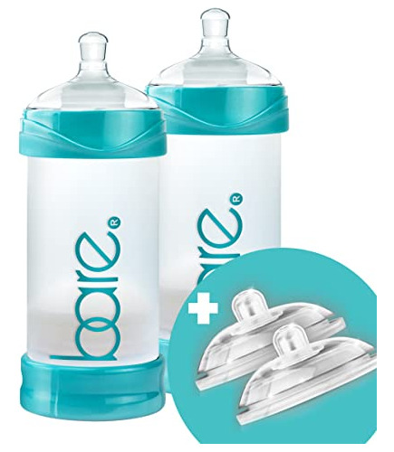 Bare Air-free 8oz Twin + 2 Pezones De Bittylab. Perfe-latch 