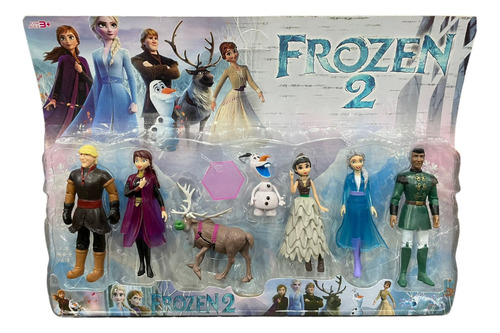 Blister Muñecos Frozen 2 Ana Elsa X7 Personajes Olaf