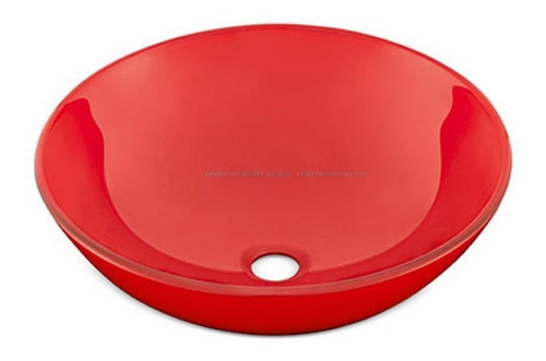 Bowl Lavabo Ovalin Lavamanos Vidrio  Templado Rojo Bowl Para Baño Barato Oferta Moderno