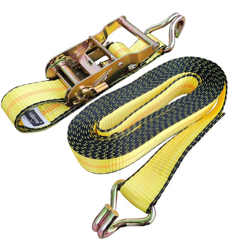Cinta Amarre T/ Crique 38mm X 6mt Linga Malacate Traca Traka Color Amarillo