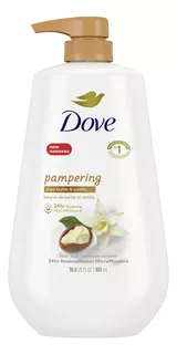 Dove Pampering Body Wash Shea Butter Vanilla, 30.6 Oz 2pack