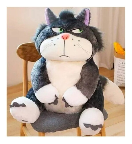 Peluche De Lucifer 45cm Gato De La Cenicienta Kawaii Divino Color Violeta